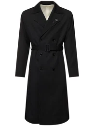 Trenchcoat Aus Wolle