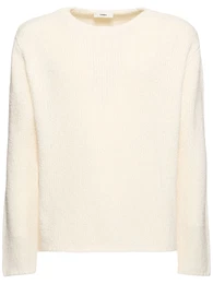 Cotton Blend Crewneck Sweater