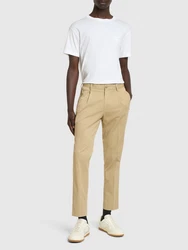 Hose Aus Baumwollmischung Beige
