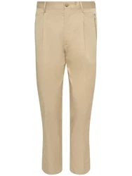 Hose Aus Baumwollmischung Beige