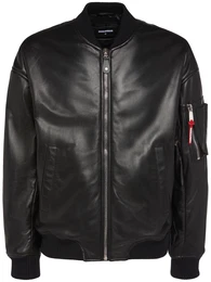 Leather Bomber Jacket