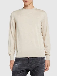 Pullover Aus Wollstrick 