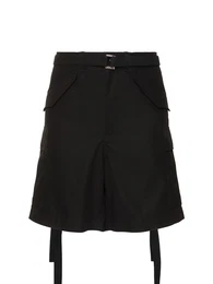 Shorts Aus Baumwolltwill