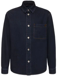 Hemd Aus Baumwollmischdenim