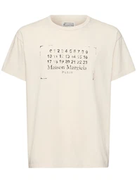 T-shirt Aus Baumwolle Mit Logo
