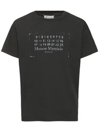 T-shirt Aus Baumwolle Mit Logo