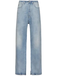 Jeans Aus Baumwolldenim Mit Weitem Bein