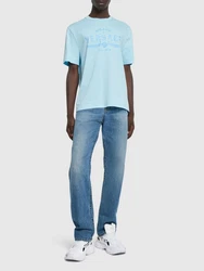 T-Shirt mit Druck Hellblau