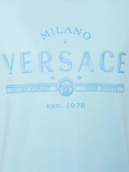 T-Shirt mit Druck Hellblau