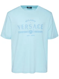 T-shirt Aus Baumwolljersey Mit Druck