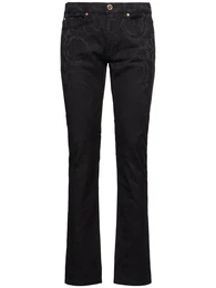 Jeans Aus Baroque-denimjacquard