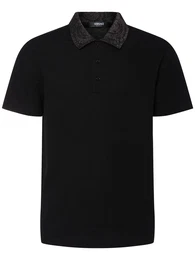 Poloshirt Aus Baumwolljersey Mit Baroque-stickerei