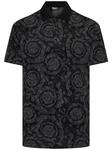 Polohemd Aus Baumwollpiqu Jacquardmuster 