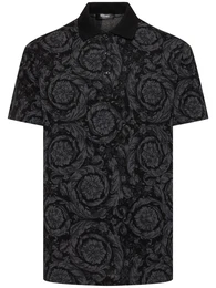 Polohemd Aus Baumwollpiqu Mit Jacquardmuster