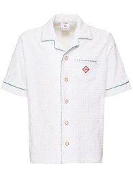 Unisex-hemd Mit Offenem Kragen
