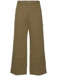 Wide Cotton Carpenter Pants 