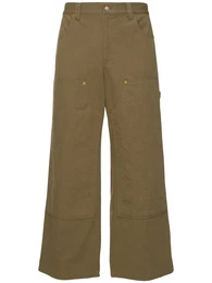 Wide Cotton Carpenter Pants