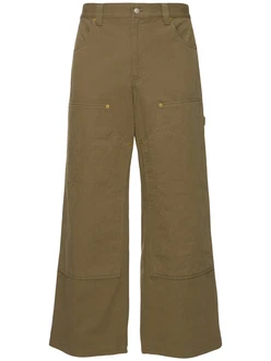 Wide Cotton Carpenter Pants 