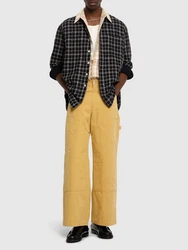 Wide Cotton Carpenter Pants 