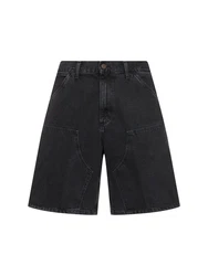 Shorts Aus Baumwolldenim Mit Doppelknie 