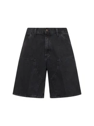 Shorts Aus Baumwolldenim Mit Doppelknie