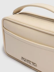 le Baneto Umhängetasche Beige/Braun