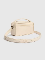 le Baneto Umhängetasche Beige/Braun