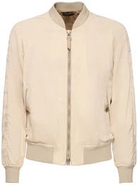 Bomberjacke Aus Gabardine