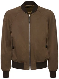 Bomberjacke Aus Gabardine