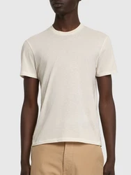 T-shirt Aus Baumwollmelange 