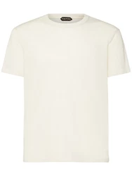 T-shirt Aus Baumwollmelange 