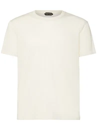 T-shirt Aus Baumwollmelange