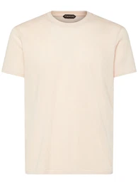 T-shirt Aus Baumwollmelange