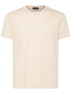 T-shirt Aus Baumwollmelange 
