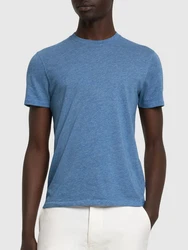 T-shirt Aus Baumwollmelange 