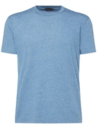 T-shirt Aus Baumwollmelange