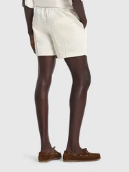 Shorts Aus Satin Mit Paspelierung 