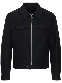 Jacke Aus Baumwollsatin