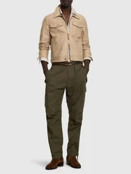 Jacke Aus Baumwollsatin Beige