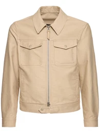 Jacke Aus Baumwollsatin
