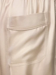 Loungehose Aus Seidentwill 