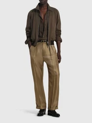 Loungehose Aus Seidentwill 