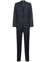 Tailored Solid Wool Suit