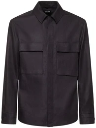 Oasi Long Sleeve Linen Overshirt