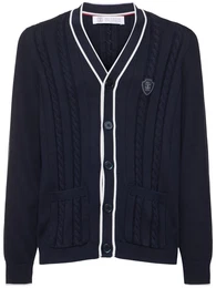 Tenniscardigan Aus Baumwollstrick