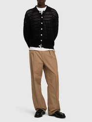 Unisex-Strickjacke Mit Offenem Kragen 