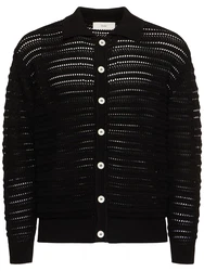 Unisex-Strickjacke Mit Offenem Kragen 