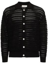 Unisex-strickjacke Mit Offenem Kragen