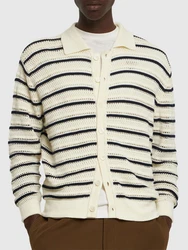 Unisex-Strickjacke Mit Offenem Kragen 