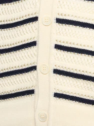 Unisex-Strickjacke Mit Offenem Kragen 